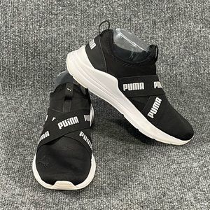 *Puma Women’s Black & White Wired Run Slip On Sz 7